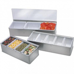 Контейнер для бара Maco 3 отделения, нерж.сталь CD3430 в Москве , фото